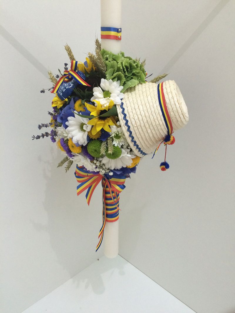 Lumanare botez traditionala